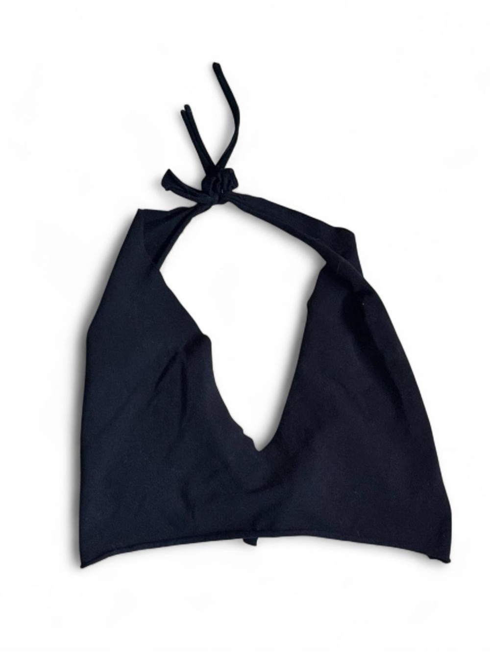 Black Cut Halter Bralette